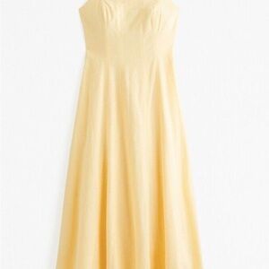 Abercrombie & Fitch Light Yellow Maxi Dress